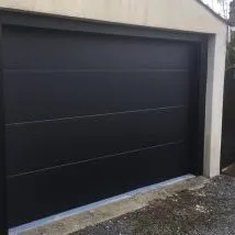Black Sectional Garage Door In Comber, Belfast & North Down