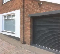 Black garage door In Comber, Belfast & North Down