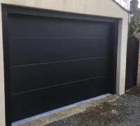 Black Sectional Garage Door In Comber, Belfast & North Down