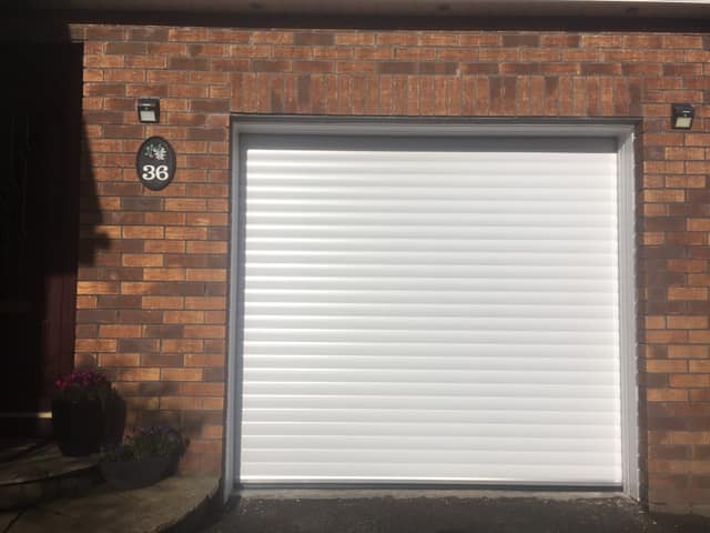 White garage door In Comber, Belfast & North Down